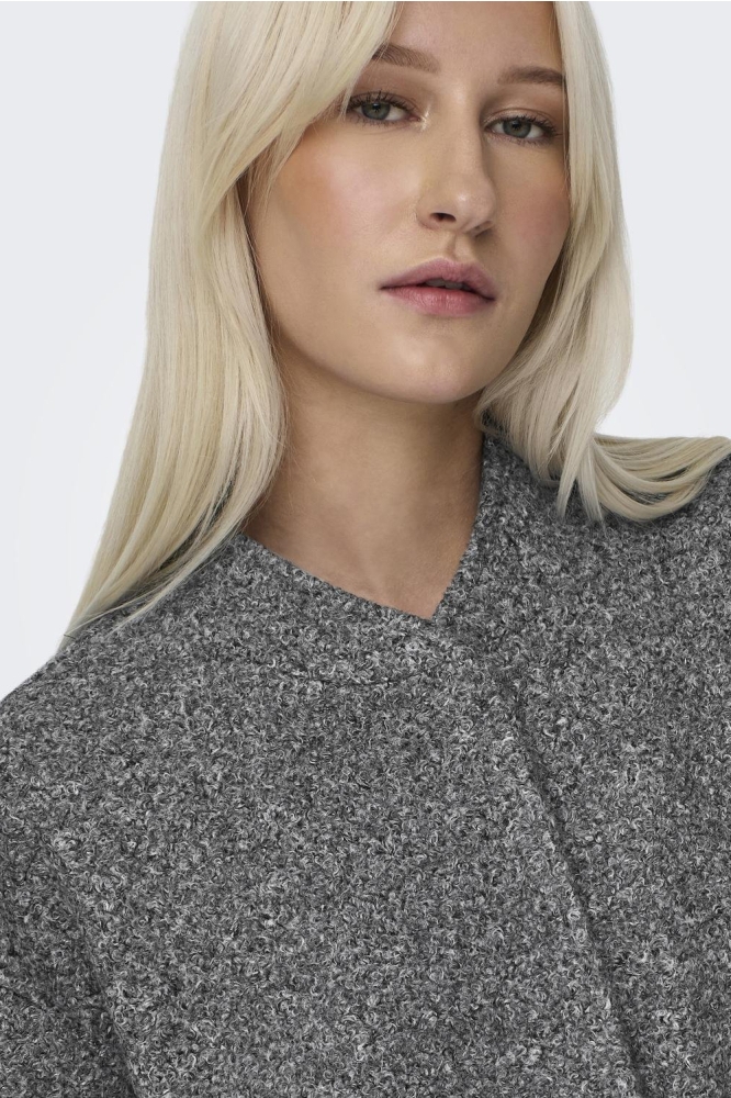 ONLGAIA BOUCLE BOMBER OTW OS 15331099 DARK GREY MELANGE